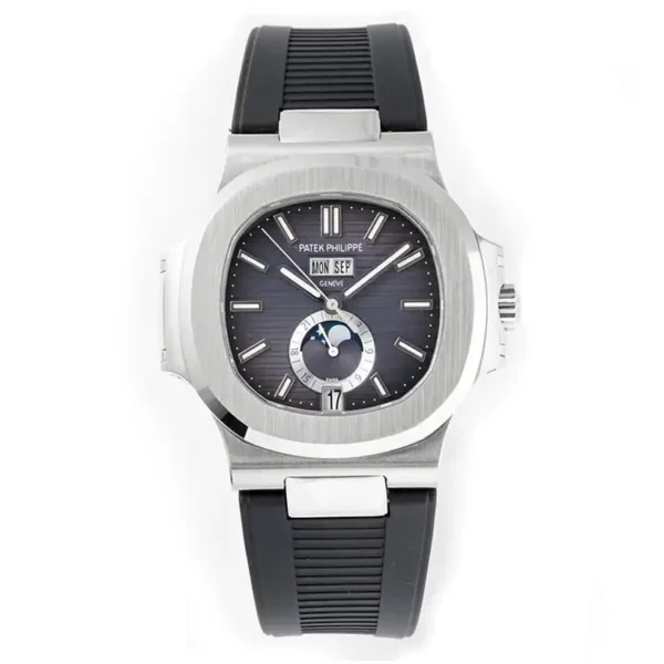 Patek Philippe Nautilus Blue Rubber Strap Watch
