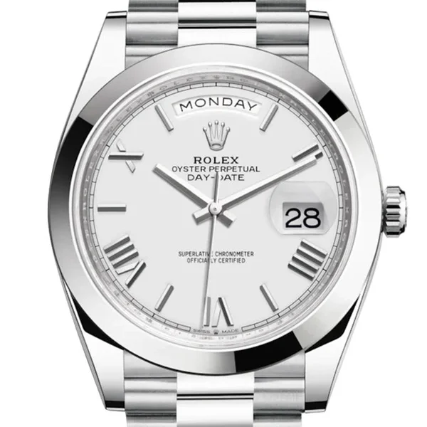 Rolex Day-Date 36mm 118206-0041 Men’s White Dial
